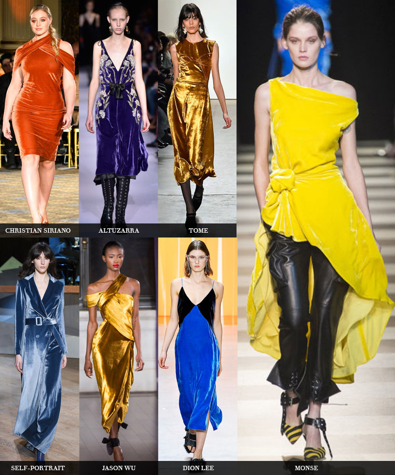veludo semanas de moda fall 2017